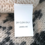 NSF Fair Isle Sweater Ivory/Gray Cotton-Wool Size Small