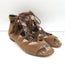 L.K. Bennett Gladiator Sandals Brown Suede Size 40 Lace-Up Flats