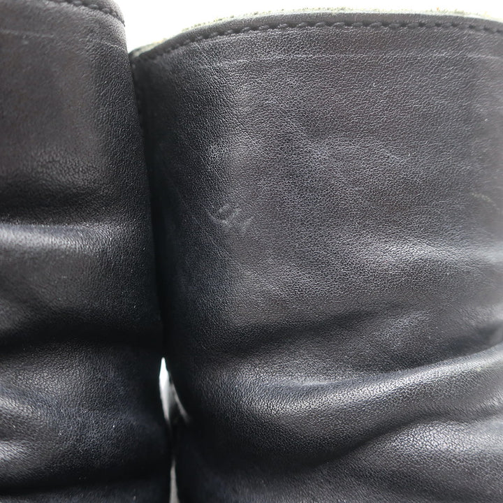 Fiorentini + Baker Elina Eternity Back-Zip Ankle Boots Black Leather Size 38/9