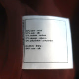 Chanel 18A Tweed Double Breasted Jacket Dark Red Size 36