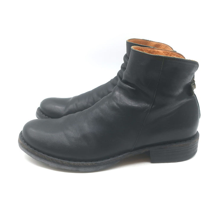 Fiorentini + Baker Elina Eternity Back-Zip Ankle Boots Black Leather Size 38/9