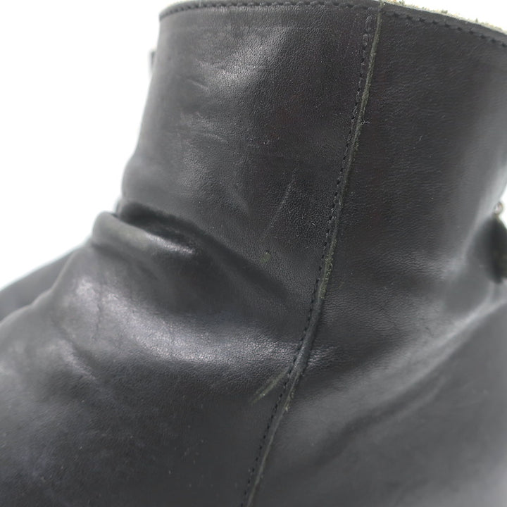 Fiorentini + Baker Elina Eternity Back-Zip Ankle Boots Black Leather Size 38/9