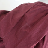 Ulla Johnson Arina Flutter Sleeve Tie-Waist Midi Dress Claret Cotton Size 6