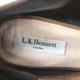 L.K. Bennett Gladiator Sandals Brown Suede Size 40 Lace-Up Flats