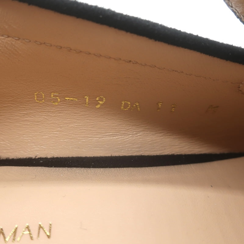 Stuart Weitzman Mocpearl Loafers Black Suede Size 11