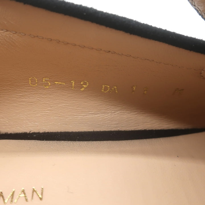 Stuart Weitzman Mocpearl Loafers Black Suede Size 11