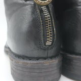 Fiorentini + Baker Elina Eternity Back-Zip Ankle Boots Black Leather Size 38/9
