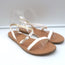 Ancient Greek Sandals Niove Slingback Sandals White Leather Size 40
