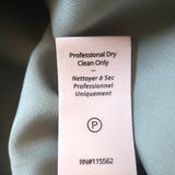 Cinq a Sept High-Low Midi Dress Rika Lime Paisley Print Ruffled Crepe Size 8