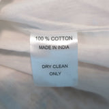 Mille Daisy Tassel-Tie Mini Dress Cream Floral Print Cotton Size Medium