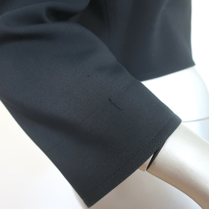 Courreges Multi-Zipper Cropped Jacket Black Stretch Cotton Size 6