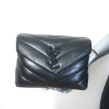 Saint Laurent LouLou Toy Mini Crossbody Bag Black Quilted Leather