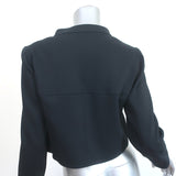 Courreges Multi-Zipper Cropped Jacket Black Stretch Cotton Size 6