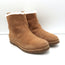 Jenni Kayne Shearling Moc Boots Brown Suede Size 37 Flat Ankle Boots