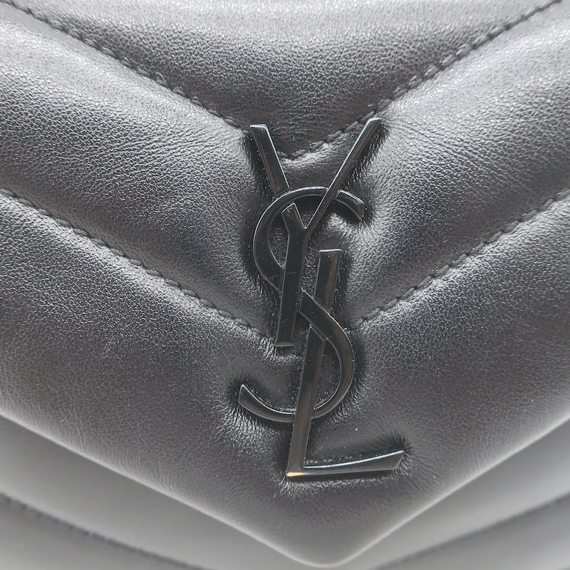 Saint Laurent LouLou Toy Mini Crossbody Bag Black Quilted Leather