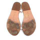 Ancient Greek Sandals Niove Slingback Sandals White Leather Size 40