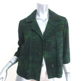 Marni Winter Edition 2013 Jacket Green Printed Cotton Twill Size 38