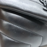 Saint Laurent LouLou Toy Mini Crossbody Bag Black Quilted Leather