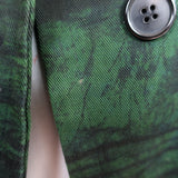 Marni Winter Edition 2013 Jacket Green Printed Cotton Twill Size 38