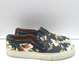 Givenchy Slip-On Skate Sneakers Black Magnolia Print Leather Size 40