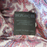 Isabel Marant Tiered Mini Dress White/Multi Paisley Print Ruffled Silk Size 40