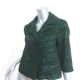 Marni Winter Edition 2013 Jacket Green Printed Cotton Twill Size 38