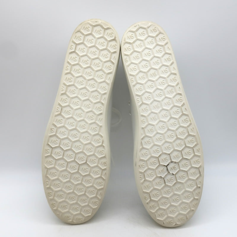 Stuart Weitzman Goldie Faux Pearl Convertible Sneakers White Leather Size 10