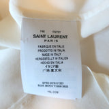 Saint Laurent Silk Button Down Shirt Ivory Size 40 Long Sleeve Blouse