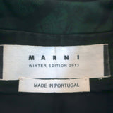 Marni Winter Edition 2013 Jacket Green Printed Cotton Twill Size 38