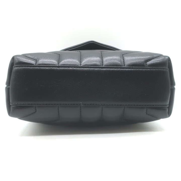 Saint Laurent LouLou Toy Mini Crossbody Bag Black Quilted Leather