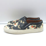 Givenchy Slip-On Skate Sneakers Black Magnolia Print Leather Size 40