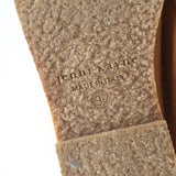 Jenni Kayne Shearling Moc Boots Brown Suede Size 37 Flat Ankle Boots