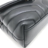 Saint Laurent LouLou Toy Mini Crossbody Bag Black Quilted Leather