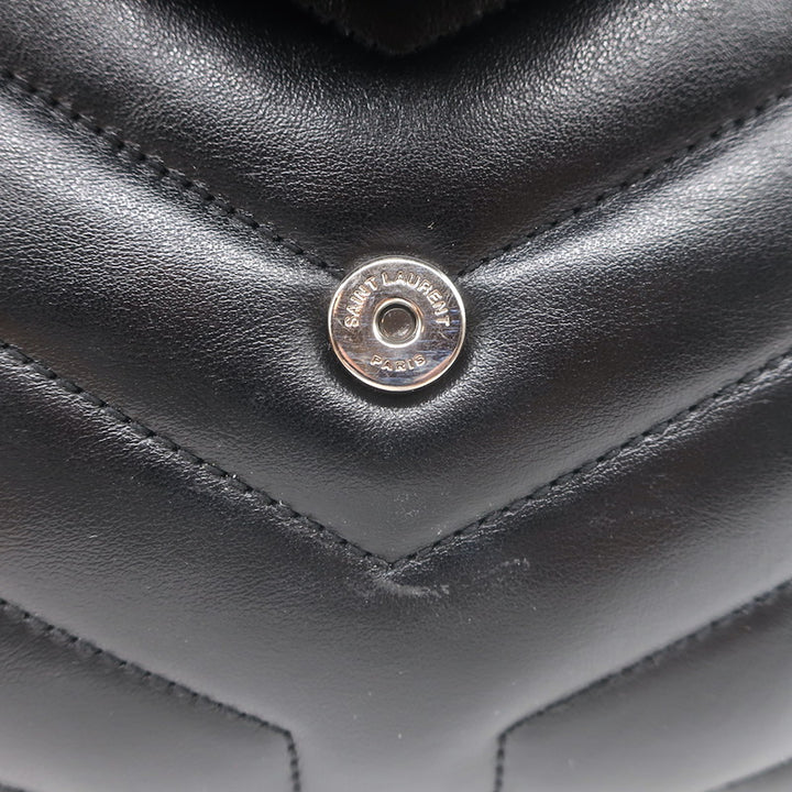 Saint Laurent LouLou Toy Mini Crossbody Bag Black Quilted Leather