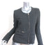 IRO Julianne Metallic Tweed Jacket Dark Gray Wool-Blend Size 3