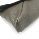 Saint Laurent Cassandre Large Envelope Pouch Light Musk Leather Clutch NEW