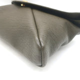 Saint Laurent Cassandre Large Envelope Pouch Light Musk Leather Clutch NEW