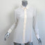 Saint Laurent Silk Button Down Shirt Ivory Size 40 Long Sleeve Blouse