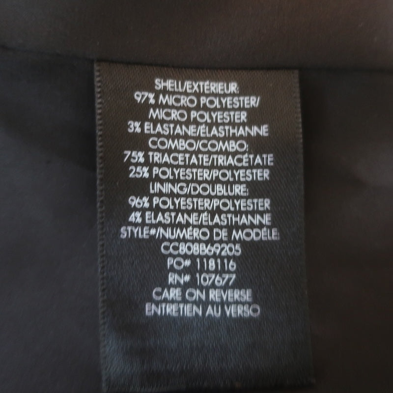 Alice + Olivia Tana Satin-Lapel Velvet Blazer Black Size 12 One-Button Jacket