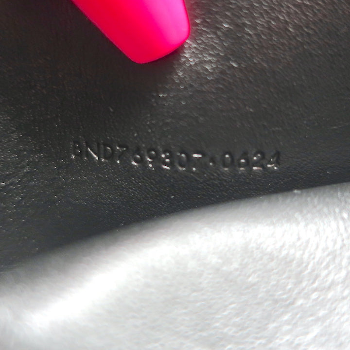 Saint Laurent Cassandre Large Envelope Pouch Light Musk Leather Clutch NEW
