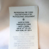 Alice + Olivia Pailey Blazer Champagne Satin Size 6 Gathered Sleeve Jacket NEW