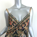 Camilla A Night in the 90's Chain-Strap Sarong Wrap Dress Black Size Medium NEW