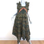 Ulla Johnson Ruffle Midi Dress Nia Olive Printed Cotton Size 12