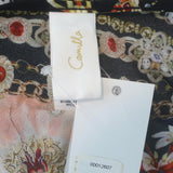 Camilla A Night in the 90's Chain-Strap Sarong Wrap Dress Black Size Medium NEW