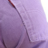 1/OFF Paris Upcycled Double-Waisted High Rise Jeans Lilac Denim Size Small