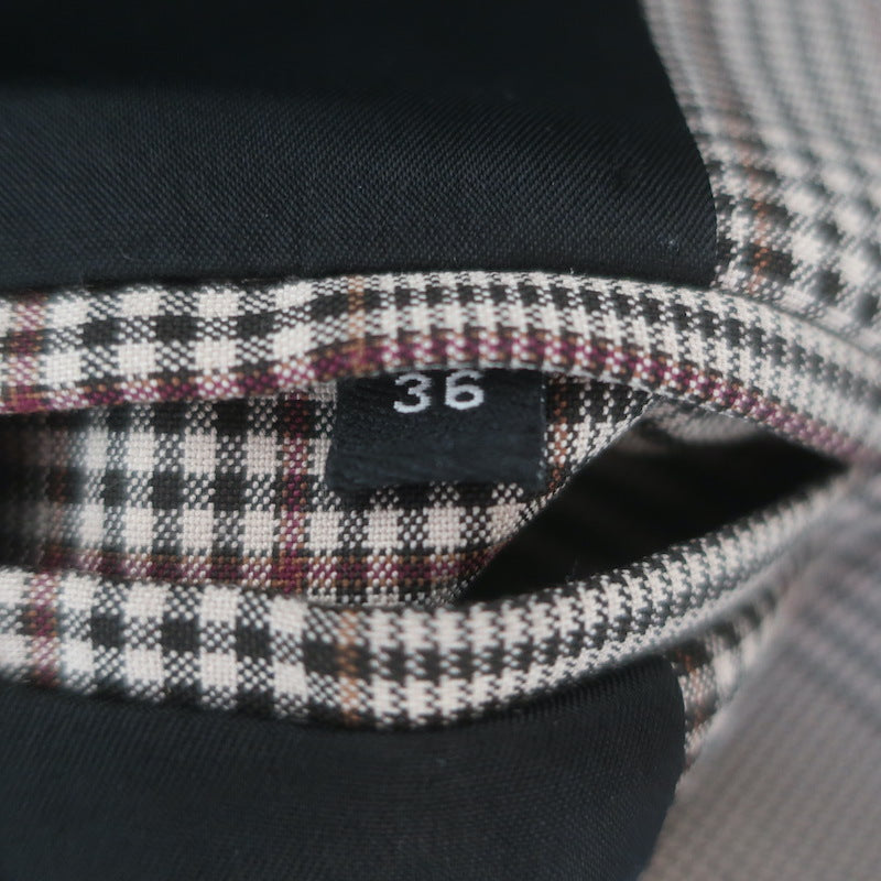The Kooples Oversized Double Breasted Glen Check Blazer Gray Size 36