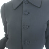 Ralph Lauren Collection Cropped Jacket Black Stretch Wool Size 6
