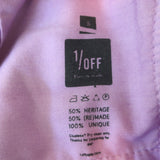 1/OFF Paris Upcycled Double-Waisted High Rise Jeans Lilac Denim Size Small