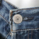 1/OFF Paris Upcycled Double-Waisted High Rise Jeans Size Small