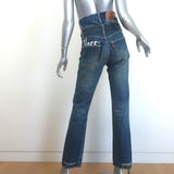 1/OFF Paris Upcycled Double-Waisted High Rise Jeans Size Small